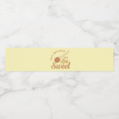 Sweet Words for Rustic Party Guests Waterfles Etiket (Enkel label)