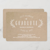 Sweet Wreath | Uitnodiging tot Afstuderen (Voorkant / Achterkant)