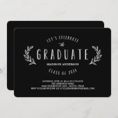 Sweet Wreath | Uitnodiging tot Afstuderen (Voorkant / Achterkant)