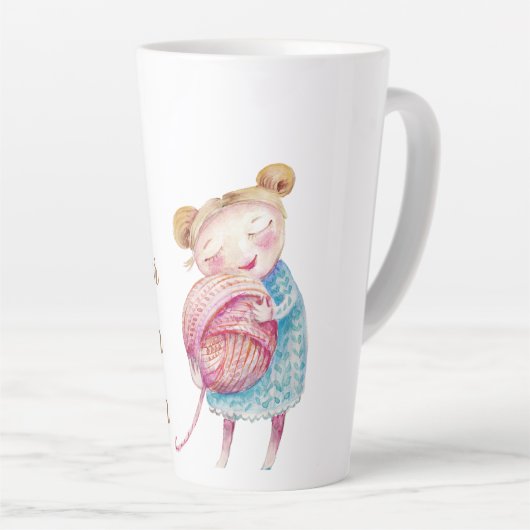Sweet Yarn Lover Latte Mok (Rechterhoek)