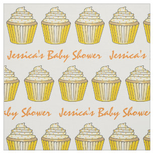 Sweet Yellow Cupcake Baby dessert Stof
