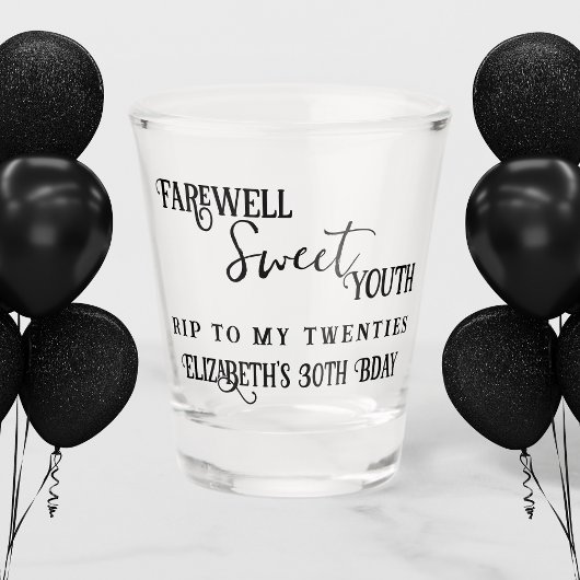 Sweet Youth RIP 20s 30e Anniversaire verre de tir