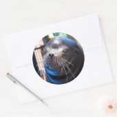 Sweet Zee Lion Ronde Sticker (Envelop)