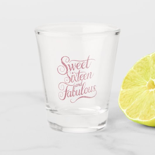 Sweet-zestien Shot Glas (Voorkant)