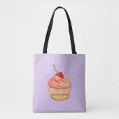 Sweeter dan Cupcakes Lavender Canvas tas (Voorkant)