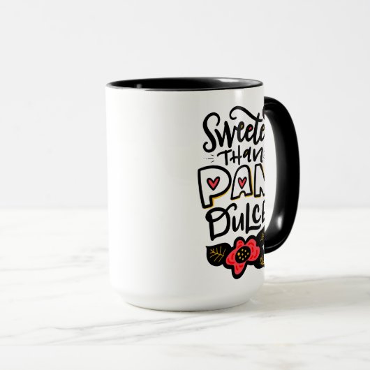 Sweeter dan Pan Dulce, 15oz Coffee-Mok Mok (Voorkant rechts)