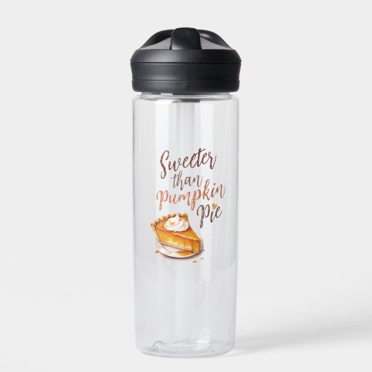 Sweeter dan Pumpkin Pie Waterfles (Voorkant)