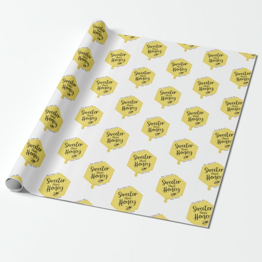 Sweeter Than Honey Cadeaupapier (Uitgerold)