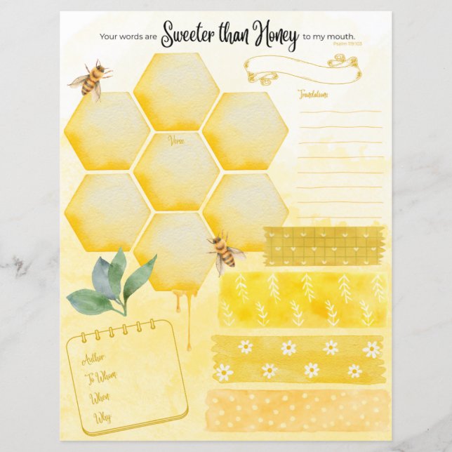 Sweeter Than Honey Verse Map (Voorkant)