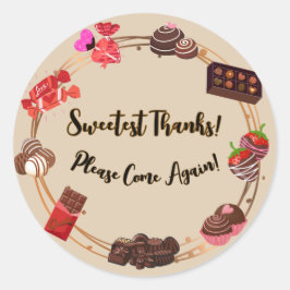 Sweetest Bedankt Sticker