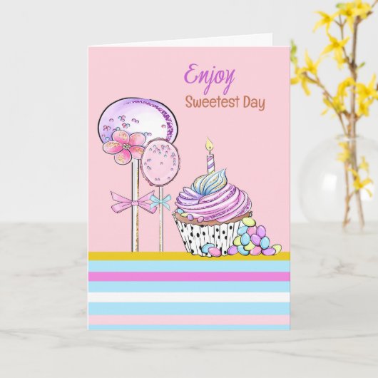 Sweetest Day Kaart, gevierd op 20 okt. Kaart (Gele Bloem)