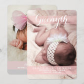 Sweetest Dream Deux Photo Faire-part de naissance (Devant / Derrière)