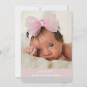 Sweetest Dream Two Photo Modern Birth Announounanc Aankondiging (Achterkant)