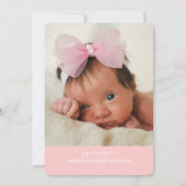 Sweetest Dream Two Photo Modern Birth Announounanc Aankondiging (Achterkant)