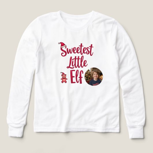 Sweetest Little Elf | Personalized Baby Photo  (Voorkant)