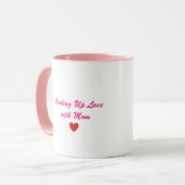 Sweetest Mom Pig Chef Two-Tone Coffee Mug (Devant gauche)
