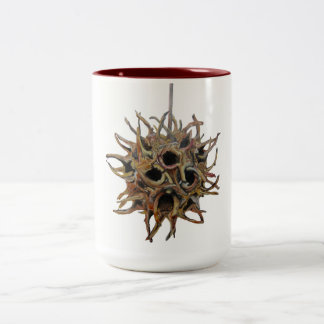 Sweetgum Pod Maroon 15 oz Two-Tone Mok (1 van 4)