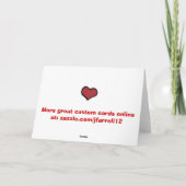 Sweetheard Tattoo Wenskaart Kaart (Achterkant)