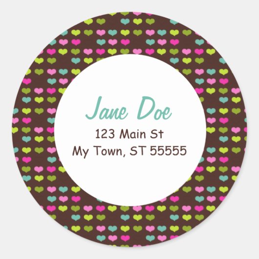 Sweetheart Adres Sticker (Voorkant)