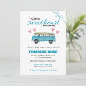Sweetheart Baby Shower Invitation  (Debout devant)