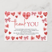 Sweetheart Baby Shower Thank You Card Informatiekaartje (Voorkant)