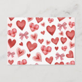 Sweetheart Baby Shower Thank You Card Informatiekaartje (Achterkant)