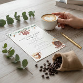 Sweetheart Coffee Brewing Baby Shower Invitation