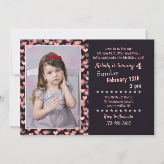 Sweetheart Frame Photo Invitation (Devant)
