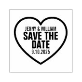 Sweetheart Gepersonaliseerd Bewaar de Datum Rubberstempel (Afrduk)