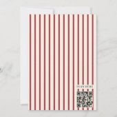 Sweetheart Hearts Baby Shower QR Code Invitation Kaart (Achterkant)