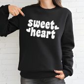 SweetHeart Modern Black Women's Valentijnsdag Trui
