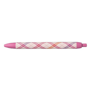 Sweetheart Plaid Zwarte Inkt Pen