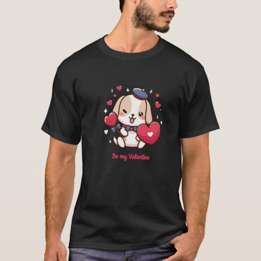 Sweetheart Pup Valentijn T-shirt (Voorkant)