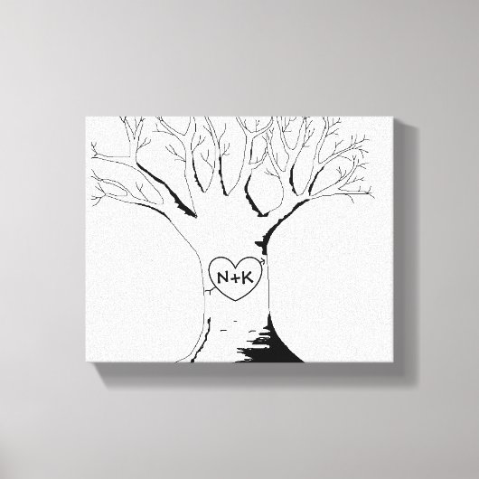"Sweetheart Tree" Stretched Canvas Print (Voorkant)