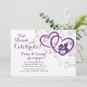 Sweethearts Invitation Kaart (Staand voorkant)
