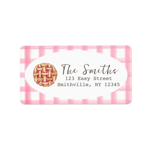 Sweetie Pie 1er Étiquette de adresse d'anniversair (Devant)