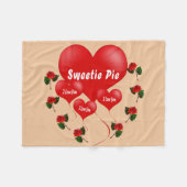 Sweetie pie fleece deken (Voorkant (Horizontaal))