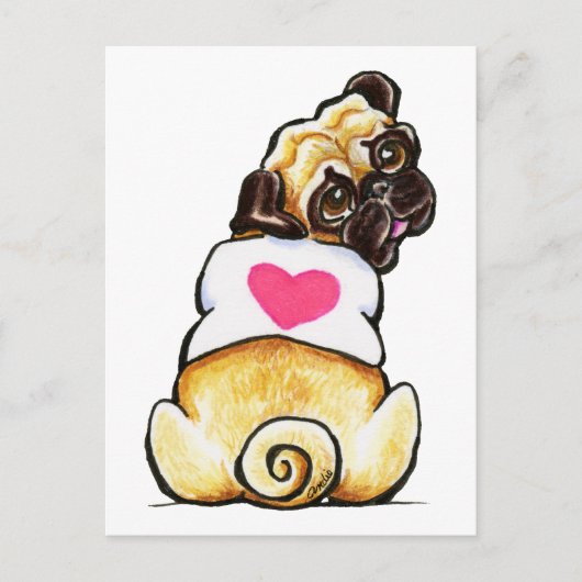 Sweetie Pug Briefkaart (Voorkant)