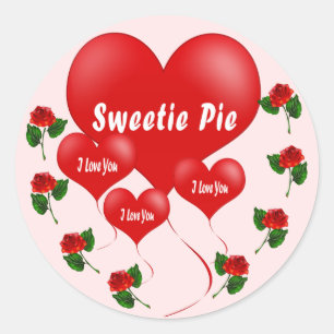 Sweetie tarte romantique autocollant