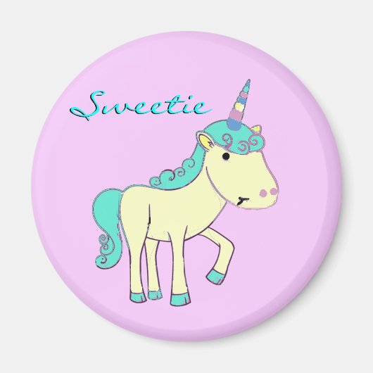 Sweetie the Unicorn Magnet - (Devant)