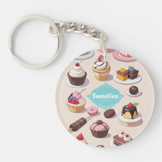 Sweeties acryl sleutelhanger