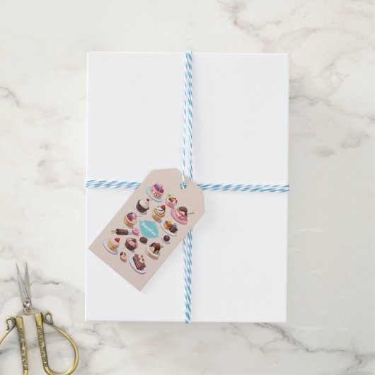 Sweeties gift label cadeaulabel (Met Touw)