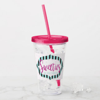 Sweeties milkshake en drink cup. acryl drinkbeker