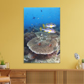 Sweetlip Fish Canvas Afdruk (Insitu (Woonkamer))