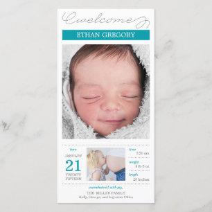 Sweetly Documented Baby Boy Birth Notice Aankondiging