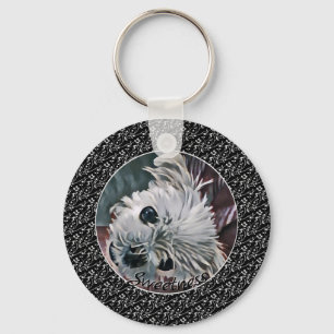 Sweetness-Black-Puppy-ANY-FOTO-SJABLOON- Sleutelhanger