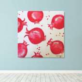 Sweetness  of pomegranate canvas afdruk (Insitu (Houten vloer))