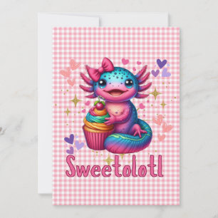 Sweetolotl Vibes Axolotl schattigheid liefhebbers Kaart