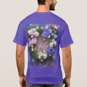 Sweetpea Heart Vine - Basic Dark T-Shirt Design (Dos)
