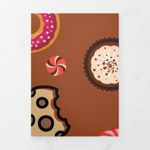 Sweets 3 drieluik wenskaart